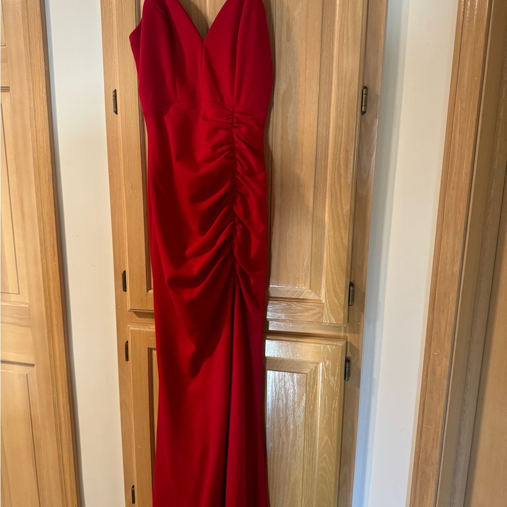 Elegant Red Evening Gown